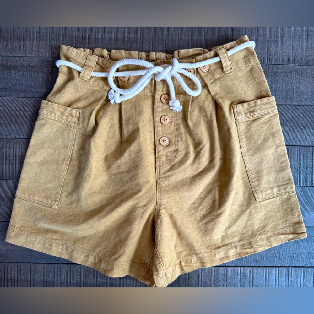 Free People Coney Beach Shorts Drawstring Belt Women’s Size XS (NWOT)